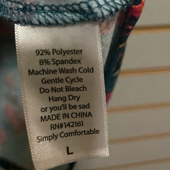 LulaRoe Irma Women's Floral Tunic Top‎ Shirt Multicolor Size Large - Picture 3 of 5